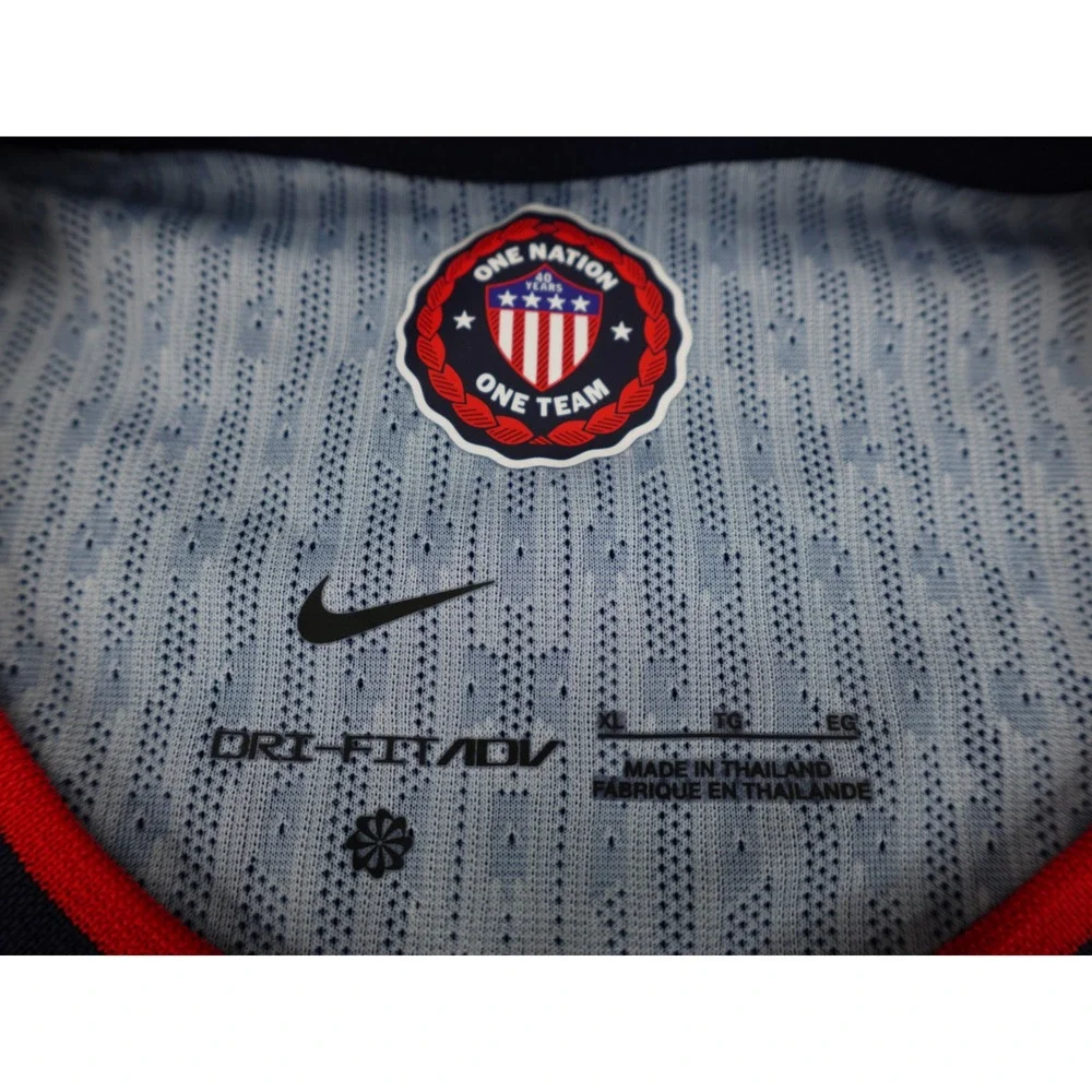 Nike USA Soccer Dri-FIT ADV Jersey Womens XL Navy Blue Pinstripe‎ RICHLY #25